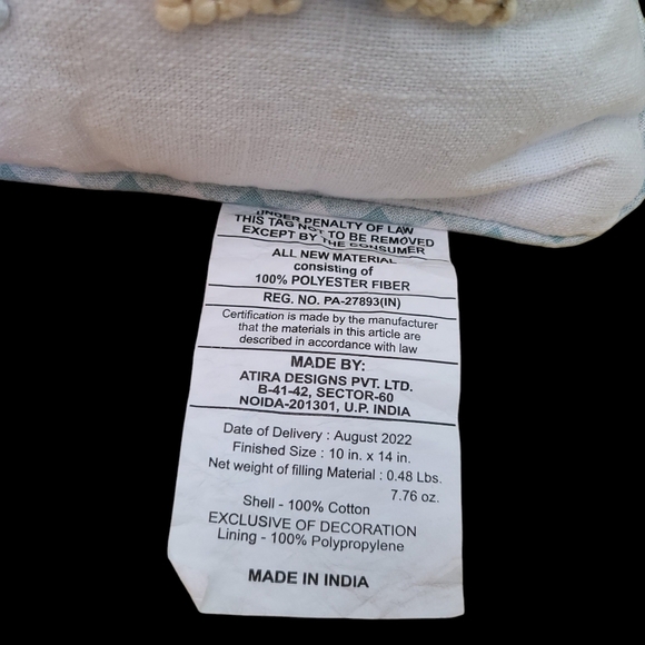 Sparkly Beaded Embroidered Easter Bunny Reversible Check 14" Throw Pillow Decor - Picture 7 of 8